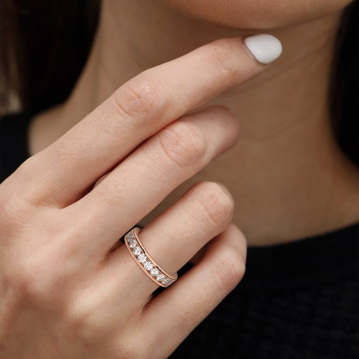 Katherine- Round Eternity Band