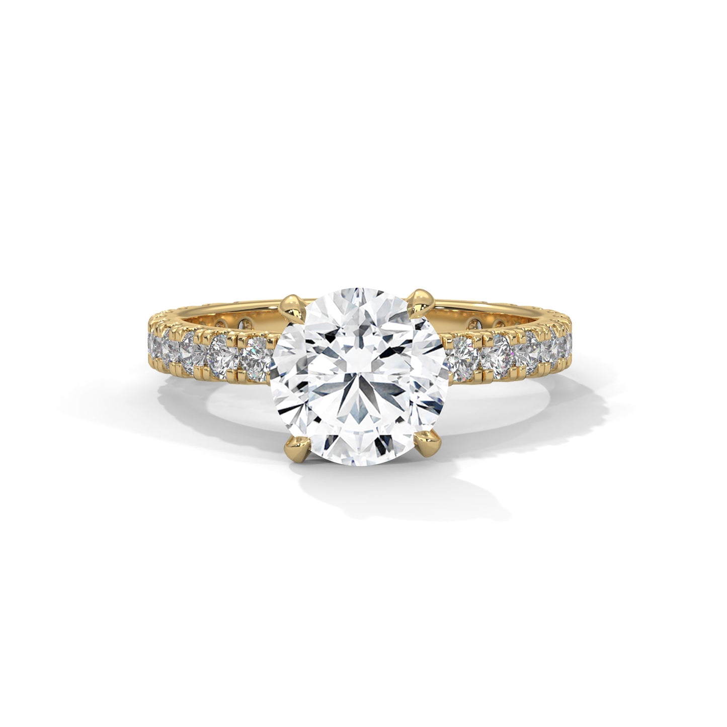 Lara - Round Brilliant Cut Diamond with Hidden Halo
