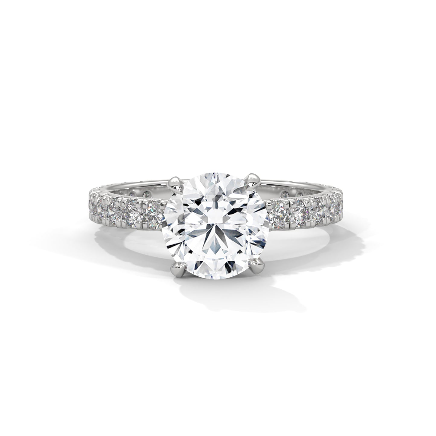 Lara - Round Brilliant Cut Diamond with Hidden Halo