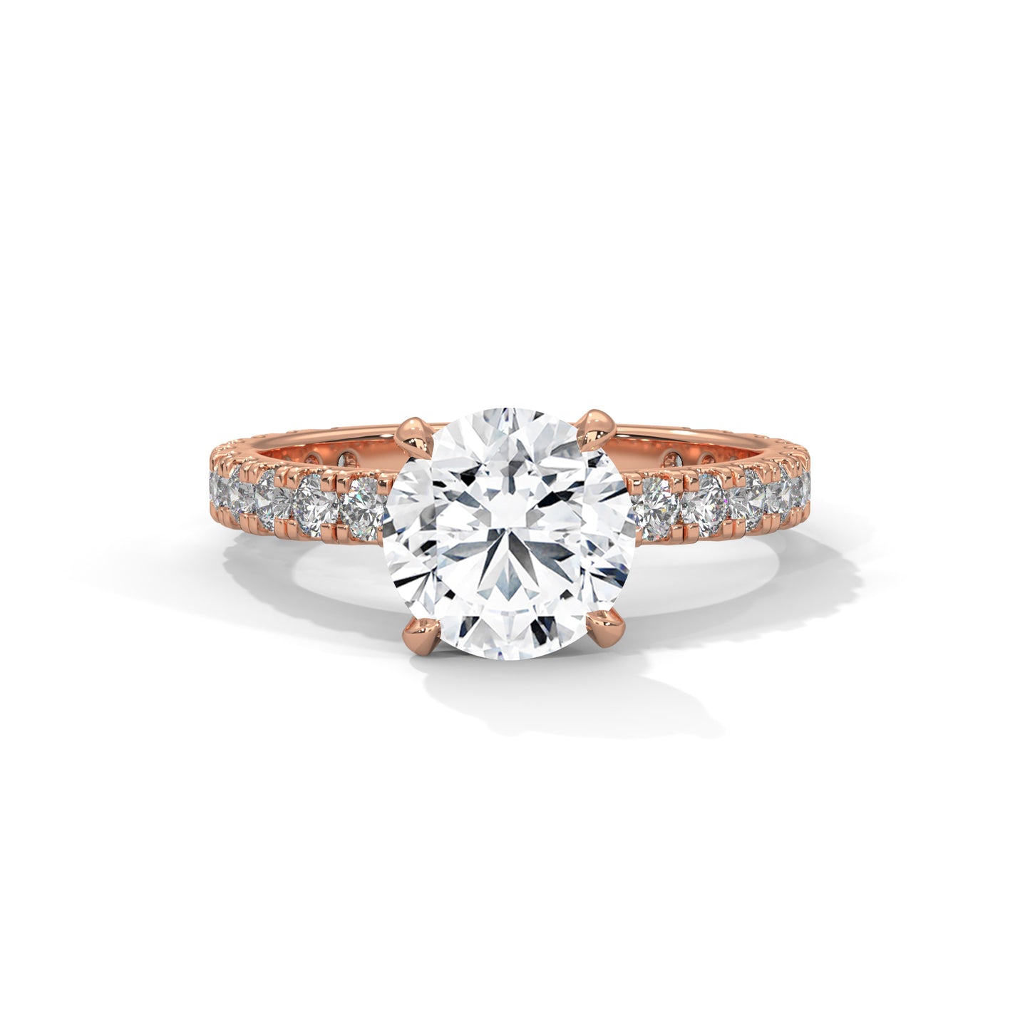 Lara - Round Brilliant Cut Diamond with Hidden Halo