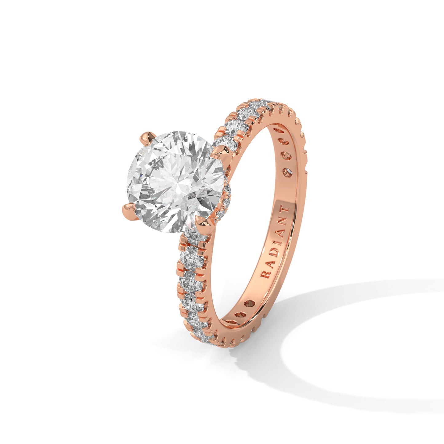 Lara - Round Brilliant Cut Diamond with Hidden Halo