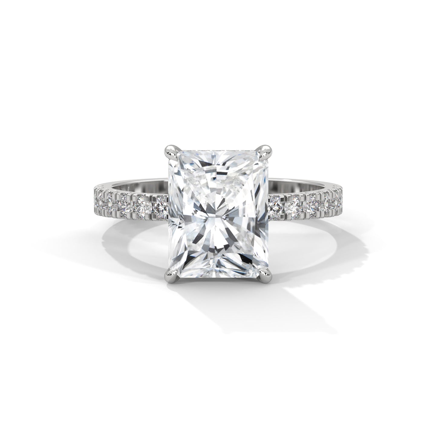 Hannah - Radiant Cut Diamond with Double Hidden Halos