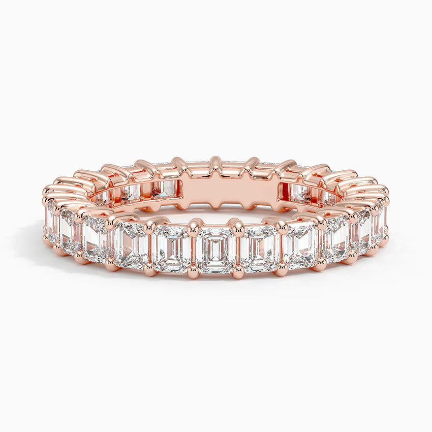 Nadia Emerald Eternity Band