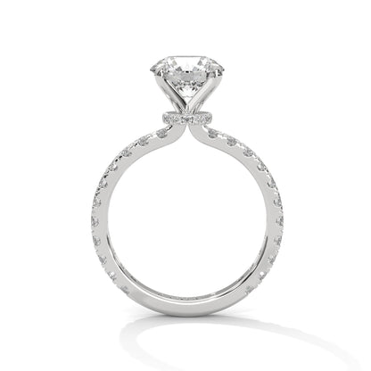 Lara - Round Brilliant Cut Diamond with Hidden Halo