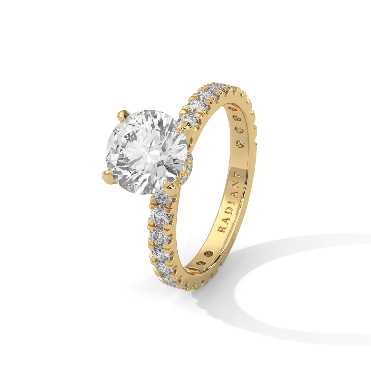 Lara - Round Brilliant Cut Diamond with Hidden Halo