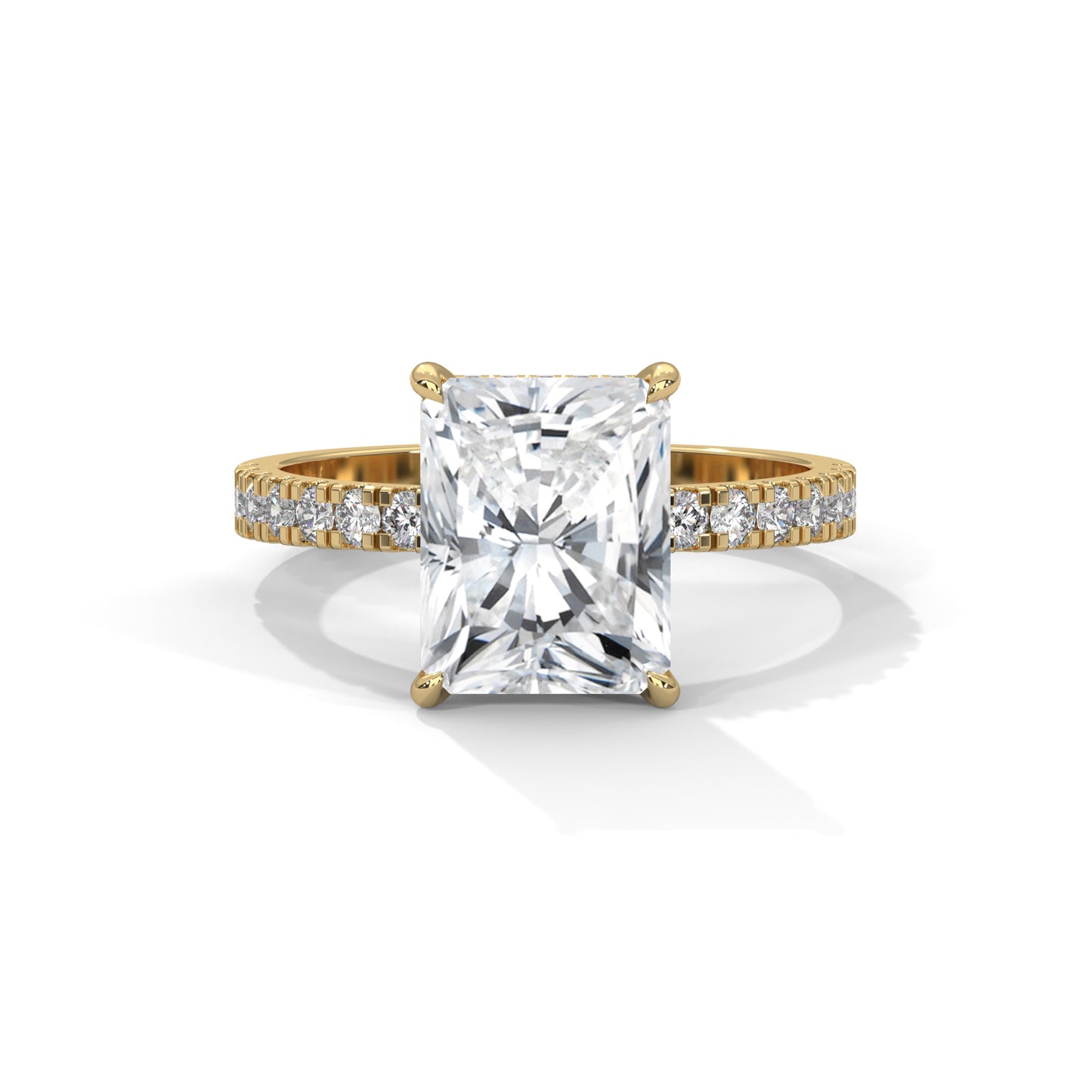 Hannah - Radiant Cut Diamond with Double Hidden Halos