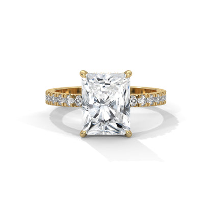 Hannah - Radiant Cut Diamond with Double Hidden Halos