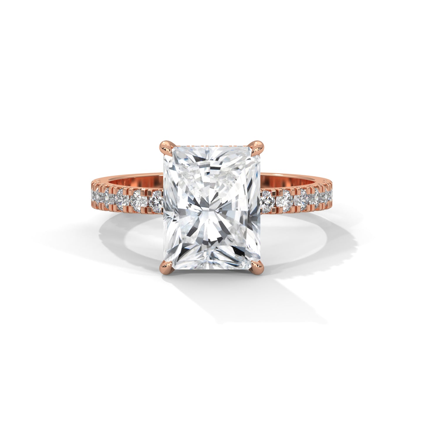 Hannah - Radiant Cut Diamond with Double Hidden Halos