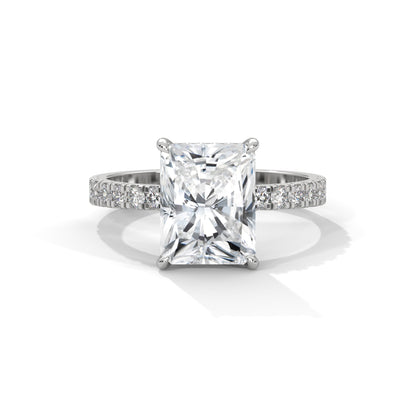 Hannah - Radiant Cut Diamond with Double Hidden Halos