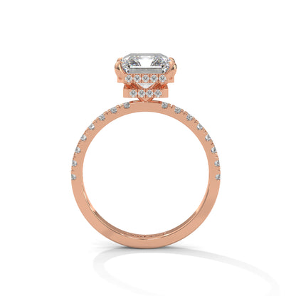 Hannah - Radiant Cut Diamond with Double Hidden Halos