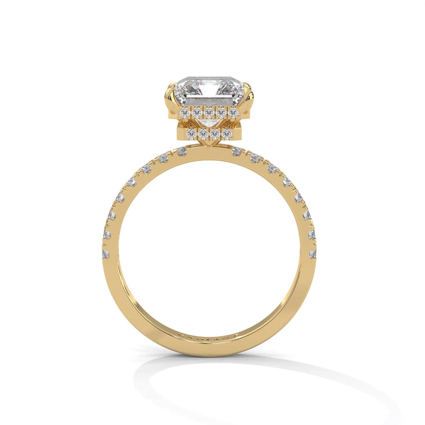 Hannah - Radiant Cut Diamond with Double Hidden Halos