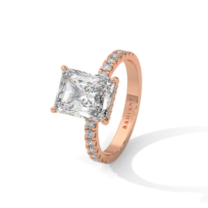 Hannah - Radiant Cut Diamond with Double Hidden Halos