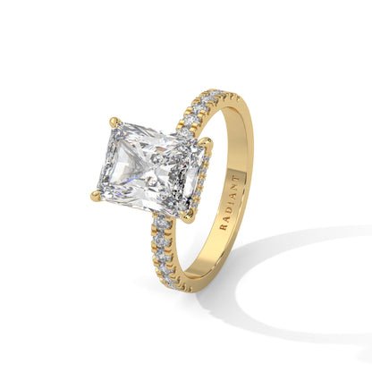 Hannah - Radiant Cut Diamond with Double Hidden Halos