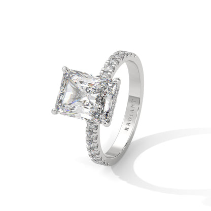 Hannah - Radiant Cut Diamond with Double Hidden Halos