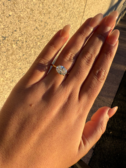 Avery - Oval Lab Grown Engagement ring